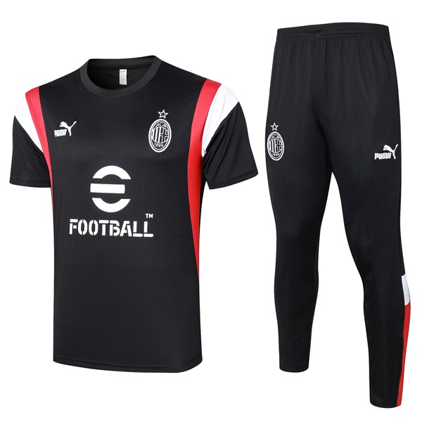 Thailand Trikot AC Milan Conjunto Completo 2024 Schwarz